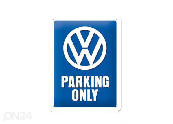 Retro metallitaulu VW Parking Only 15x20cm
