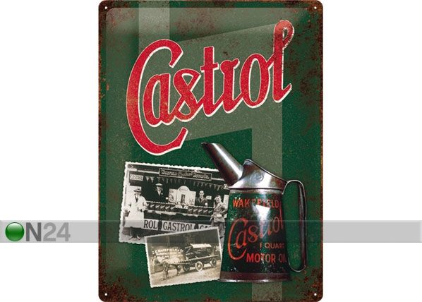 Retro metallitaulu Castrol 30x40cm