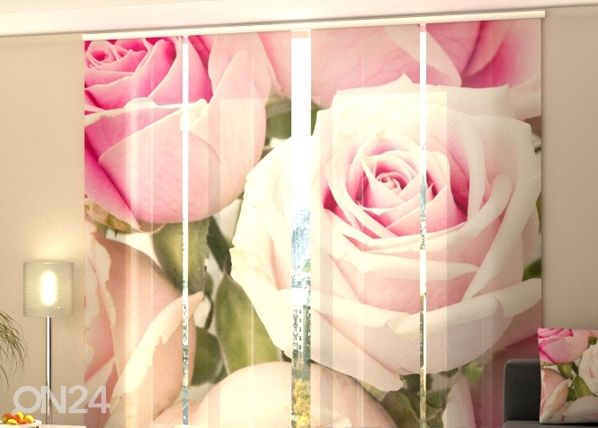Läpinäkyvä paneeliverho Royal Roses 240x240 cm