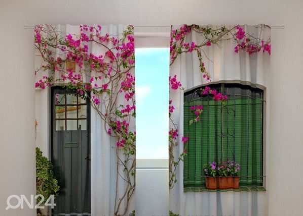 Pimennysverho FLOWERS ON THE WINDOW 240x220 cm