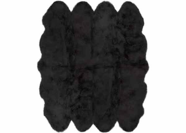 Aito lampaantalja Merino black Octo ±170x180 cm