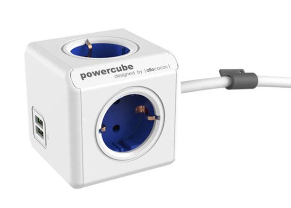 Allocacoc PowerCube Extended USB jatkojohto 3 m