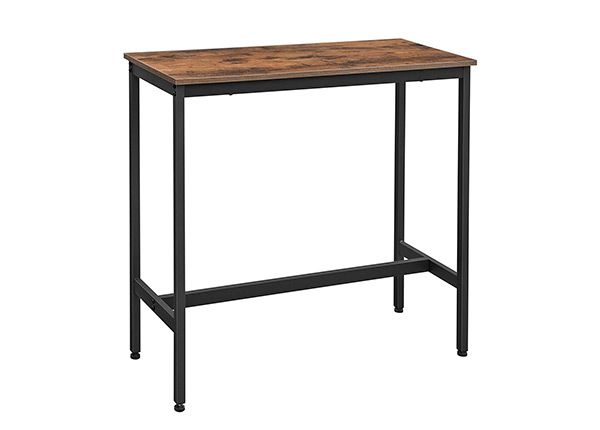 Baaripöytä 40x100 cm, ruskea/musta