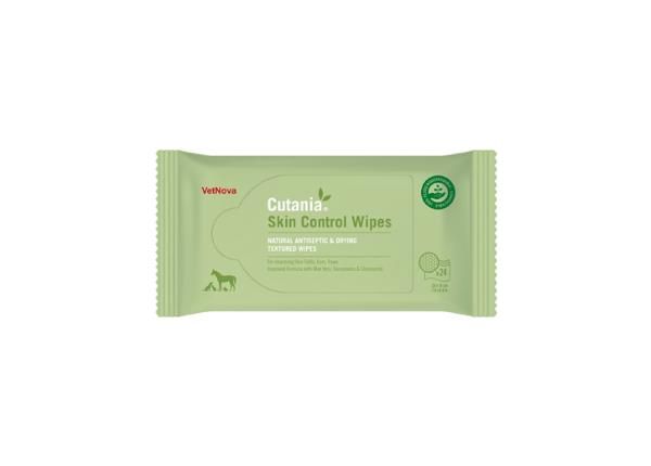 Ihonhoitopyyhkeet VetNova Cutania Skin Control Wipes N24 lemmikkieläimille