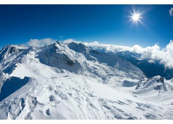 Itsekiinnityvä kuvatapetti Ski Slope