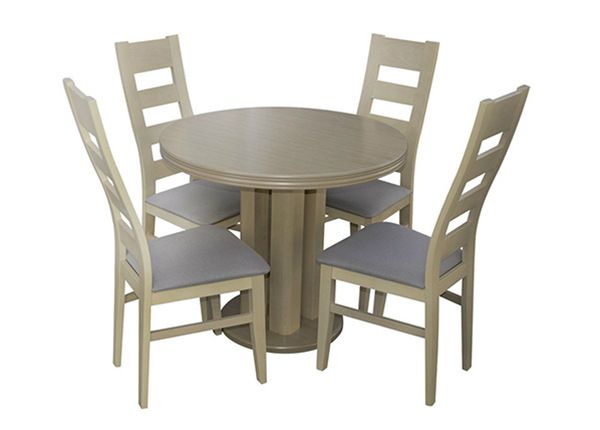 Jatkettava ruokapöytä 90-240x90 cm + 4 tuolia