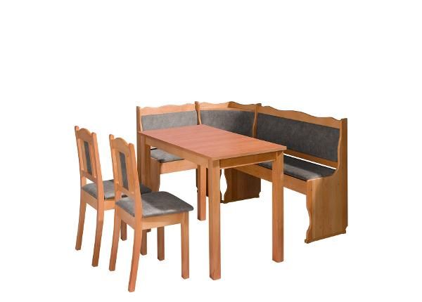 Keittiön kulmapenkki, tuolit ja pöytä