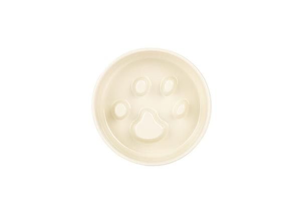 Koiran/kissan ruokakulho hitaaseen syömiseen Scruffs Icon, 16 cm, norsunluu