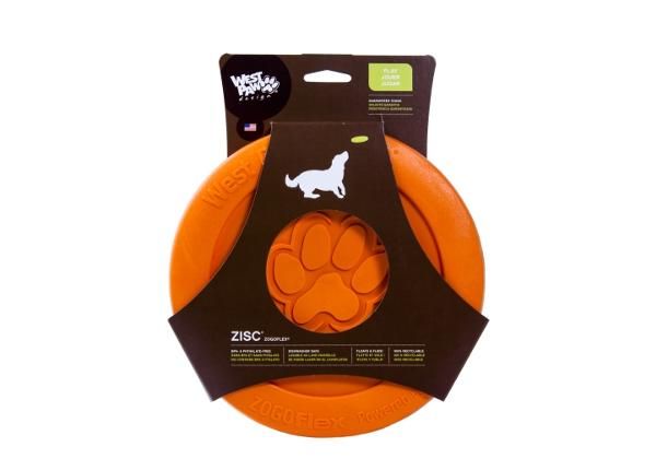 Koiran lelu Lentävä lautanen Zisk 16 cm oranssi