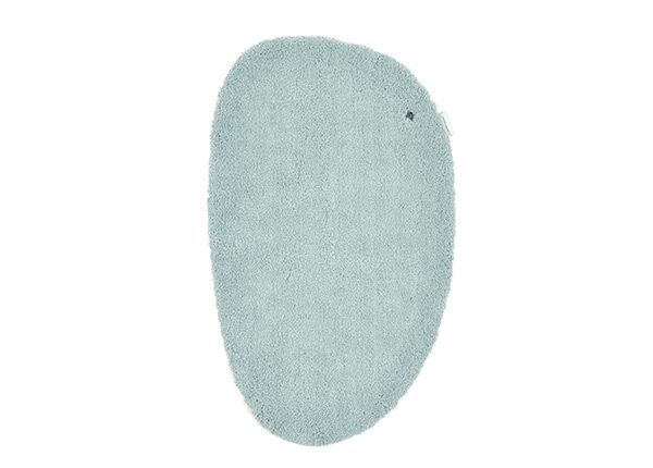 Kylpyhuoneen matto om Tailor Cozy Bath Uni Pebble 60x100 cm, mintunvihreä