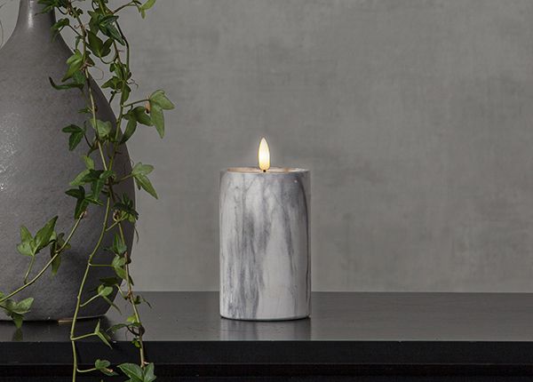 LED-kynttilä Flamme Marble