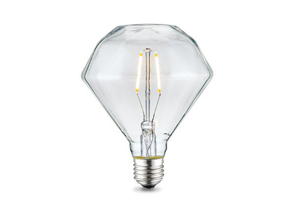 LED-lamppu Diamond, E27, 2W