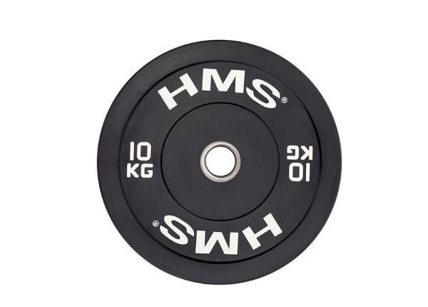 Levypaino olympic HMS musta BUMPER 10 kg BBR10