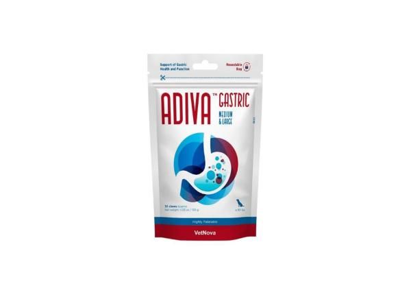 Lisäravinto VetNova Adiva Gastric Chews MEDIUM/LARGE N30 (vatsan fn.:n tukemiseen) kissoille/koirille