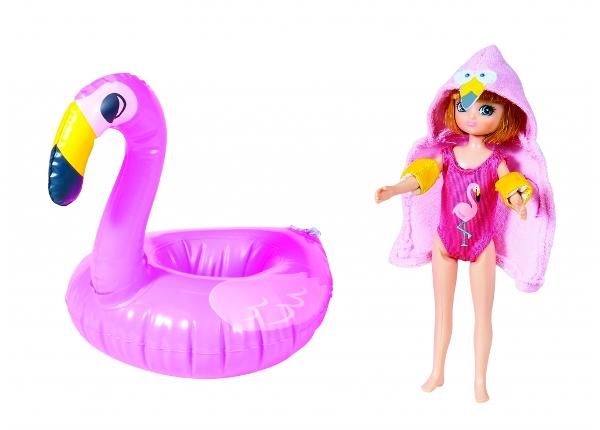 Lottie nukke Swimming with Flamingo