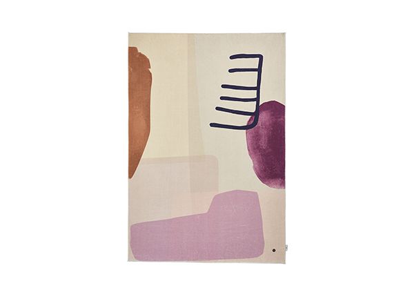 Matto Tom Tailor Shapes, 140x200 cm violetti/moniväri
