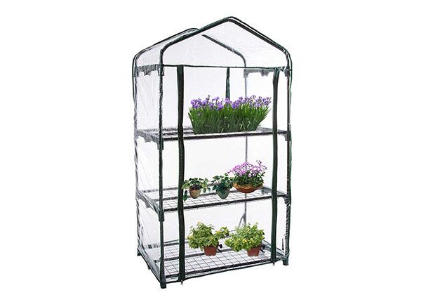 Minikasvihuone 3 hyllyä