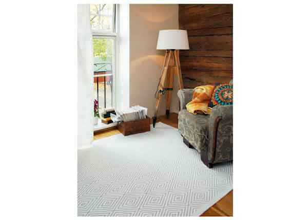 Narma smartWeave® matto Kalana white 140x200 cm