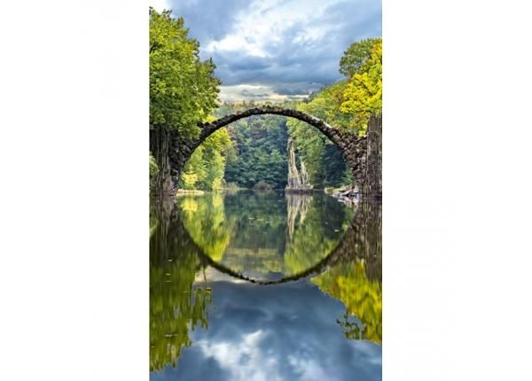 Non-woven kuvatapetti Arch bridge