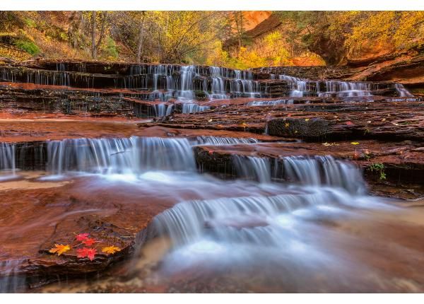 Non-woven kuvatapetti Red Waterfalls