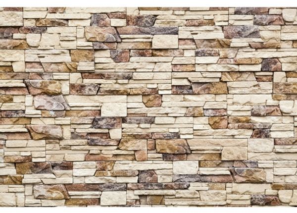 Non-woven kuvatapetti Stone wall