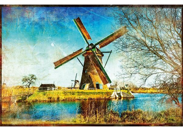 Non-woven kuvatapetti Windmills Of Holland