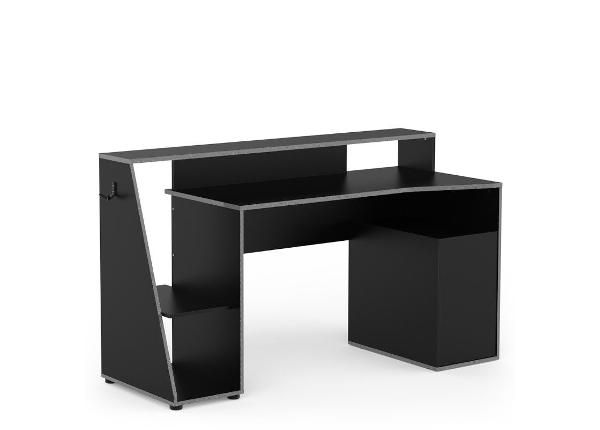 Pelipöytä Tedy 67x158 musta / harmaa