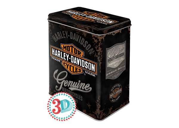 Peltipurkki Harley-Davidson Genuine Logo 3 L