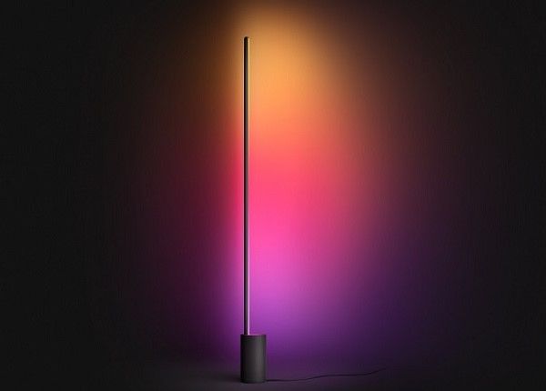 Philips Hue Black and Color ambience lattiavalaisin Signe musta tasaisella värinvaihdolla