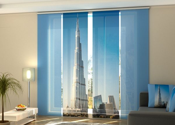 Pimentävä paneeliverho Dubai skyscraper 240x240 cm