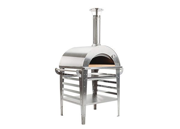 Pizzauuni jalustalla Pizzo-set-inox