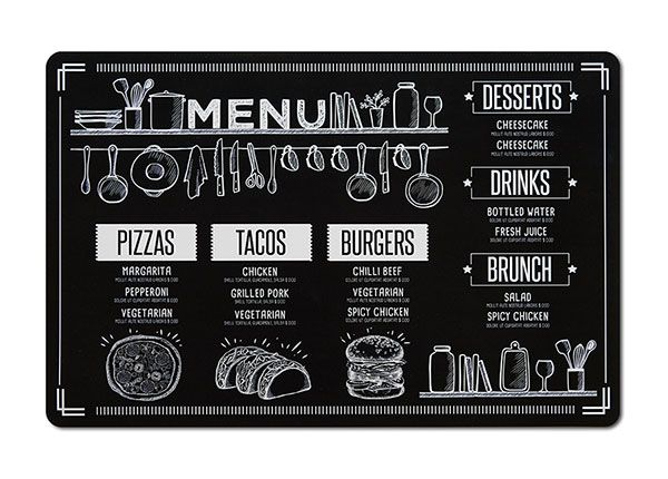 Pöytätabletti Menu