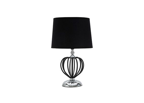 Pöytävalaisin Glam, hopeanvärinen/musta
