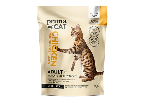 PrimaCat kuivaruoka steriloiduille kissoille 1,4 kg