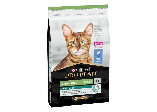 Purina Pro Plan Sterilised Optirenal kissanruoka kaninlihalla 10 kg