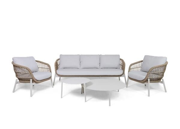 Puutarhakalusteet Bari vaalea