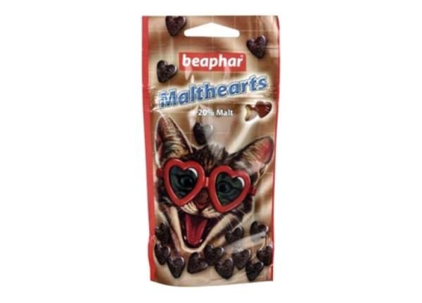 Ravintolisä Beaphar Malt Hearts Anti Hairball N150