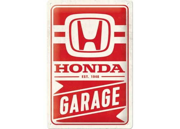 Retro metallijuliste 20x30 cm Honda AM - Garage