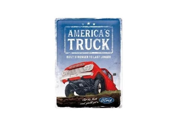 Retro metallijuliste Ford - America´s Truck F100 30x40 cm