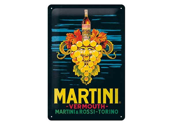 Retro metallitaulu Martini - Vermouth Grapes 20x30 cm