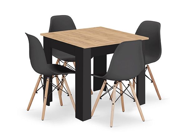 Ruokapöytä + 4 tuolia