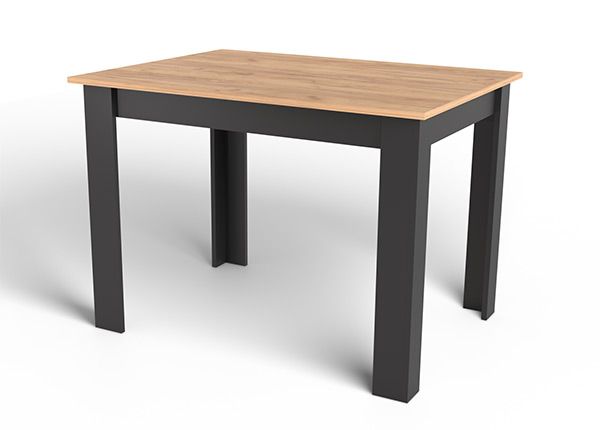 Ruokapöytä 80x120 cm, tammi/musta