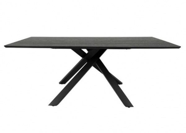 Ruokapöytä Tenzo Cox 200x95 cm, musta saarni