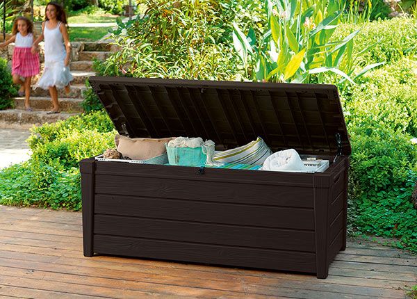 Säilytyslaatikko ulkokäyttöön Keter Brightwood, ruskea