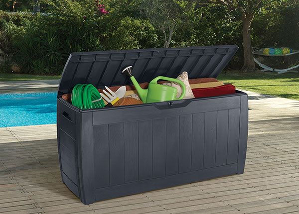 Säilytyslaatikko ulkokäyttöön Keter Hollywood, grafiitti