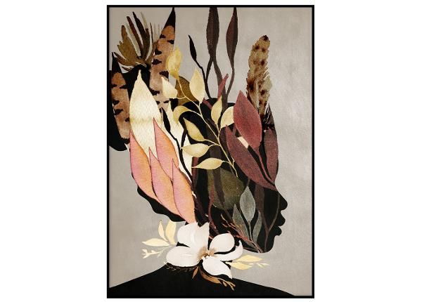 Seinäjuliste Nainen kukissa II