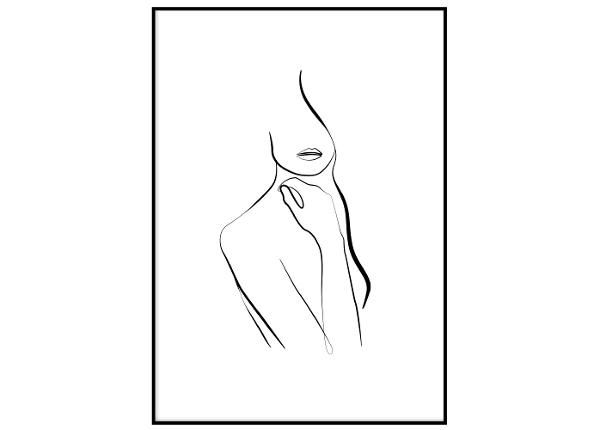 Seinäjuliste One line nainen III