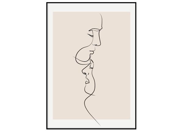 Seinäjuliste One line suudelma