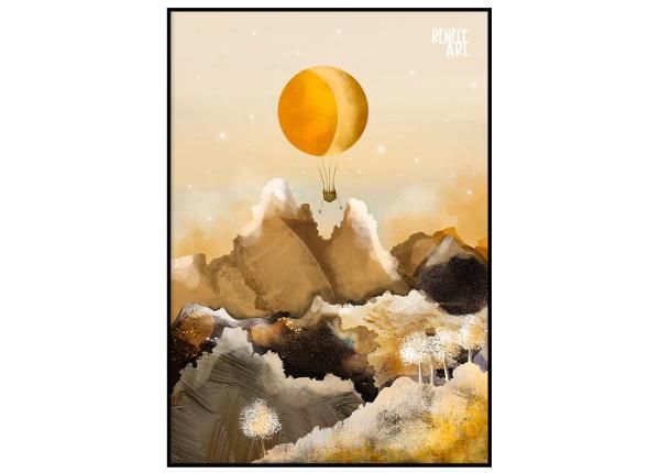 Seinäjuliste Ruskea pallo