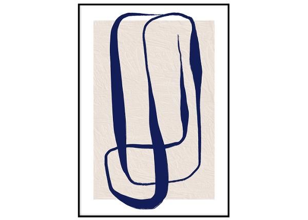 Seinäjuliste Sininen kuva II